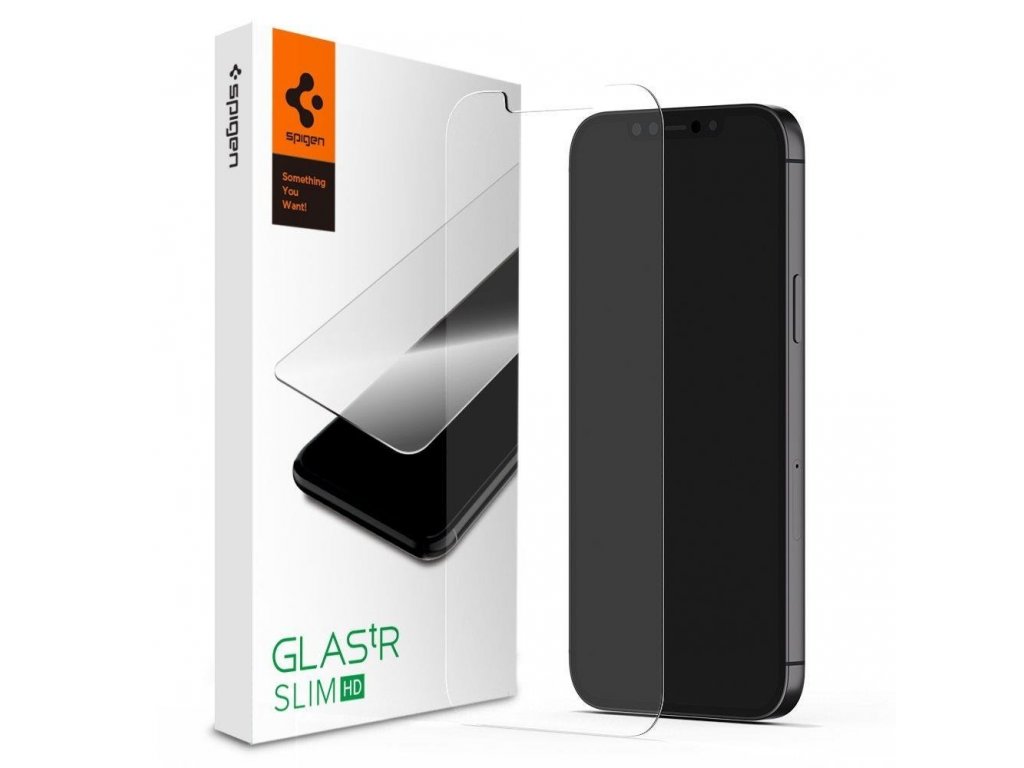 Tvrzené sklo Spigen Glass.Tr Slim iPhone 12 Pro Max