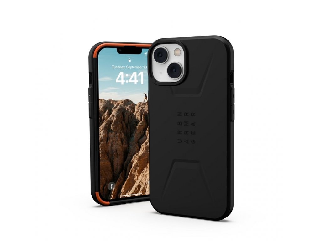 ( UAG ) Urban Armor Gear Civilian compatible with MagSafe for IPHONE 14 PLUS black