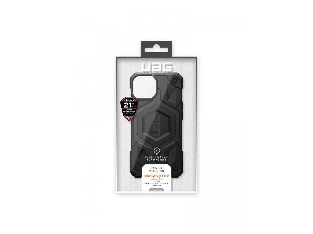 ( UAG ) Urban Armor Gear Monarch case for IPHONE 14 PLUS compatible with MagSafe carbon fiber