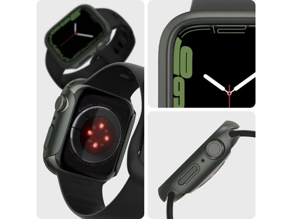 Ultra tenké pouzdro pro APPLE WATCH 7 (45MM) MILITARY GREEN