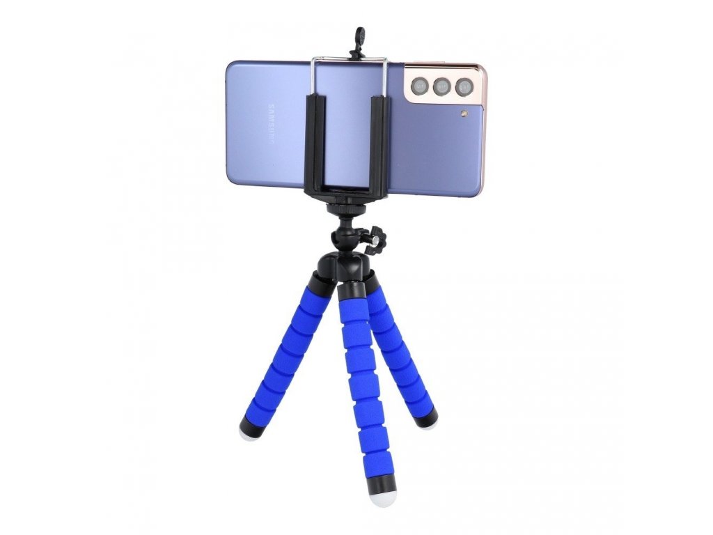 Univerzální držák  telefonu pro selfie TRIPOD stand modrý