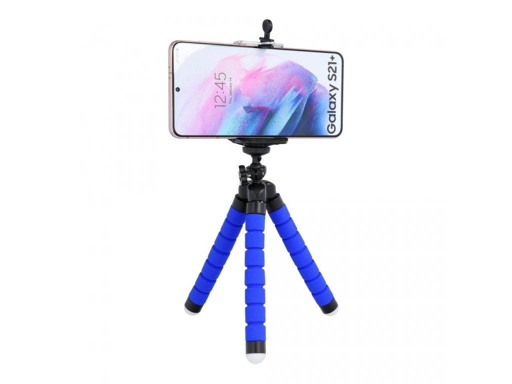 Univerzální držák  telefonu pro selfie TRIPOD stand modrý