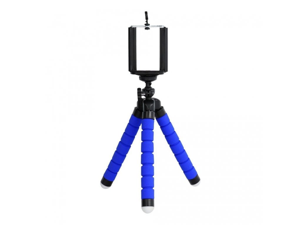 Univerzální držák  telefonu pro selfie TRIPOD stand modrý