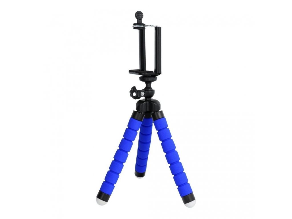 Univerzální držák  telefonu pro selfie TRIPOD stand modrý