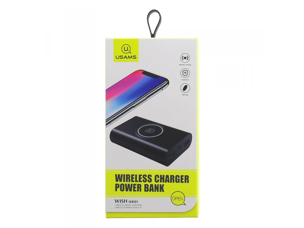 US-CD31 Power Bank 8000mAh vč. Bezdrátového Dobíjení černá (EU Blister)