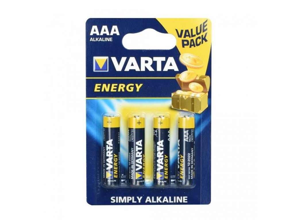 VARTA R3 (AAA) Alkalická baterie 4 ks. Energie