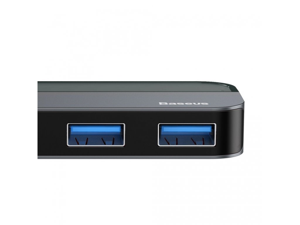 Vícefunkční HUB USB Typ C na USB Typ C PD (60W in) / USB Typ C (15W out) / HDMI 4K / 2x USB 3.0 šedý (CAHUB-TD0G)