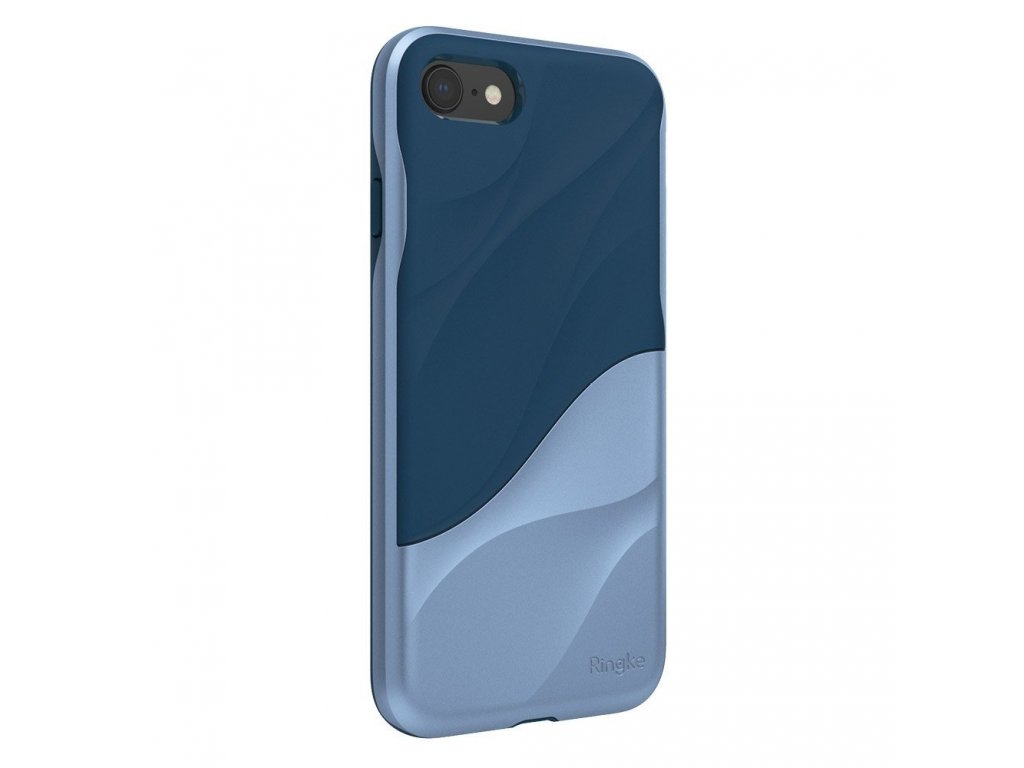 Wave hybridní gelové pouzdro s rámem iPhone SE 2020 / iPhone 8 / iPhone 7 modré (WVAP0026)