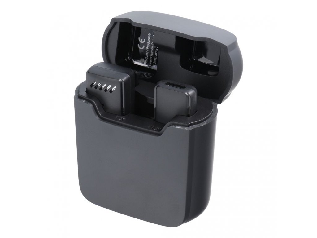 Bezdrátový mikrofon pro iPhone Lightning 8-pin s nabíjecím pouzdrem S11