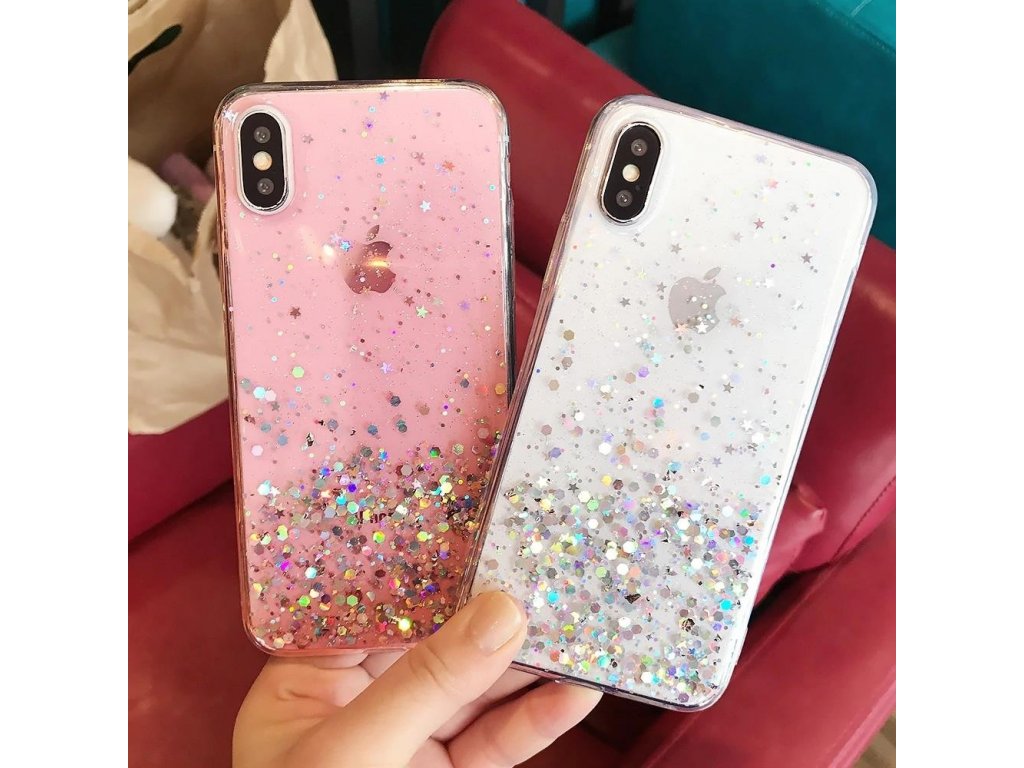 Wozinsky Star Glitter třpytivý kryt na iPhone XR černý