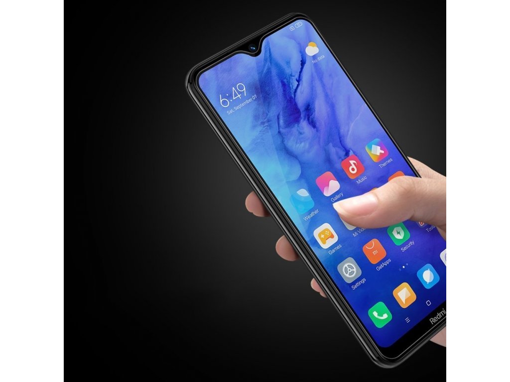 XD CP+MAX ultratenké tvrzené sklo na celý displej s rámem 0,33 MM 9H Xiaomi Redmi Note 8T černé