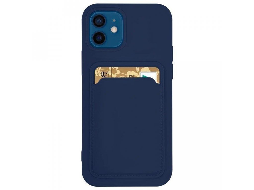 Zadní kry na kreditní karty a doklady silikonový pro Samsung Galaxy S22 navy blue