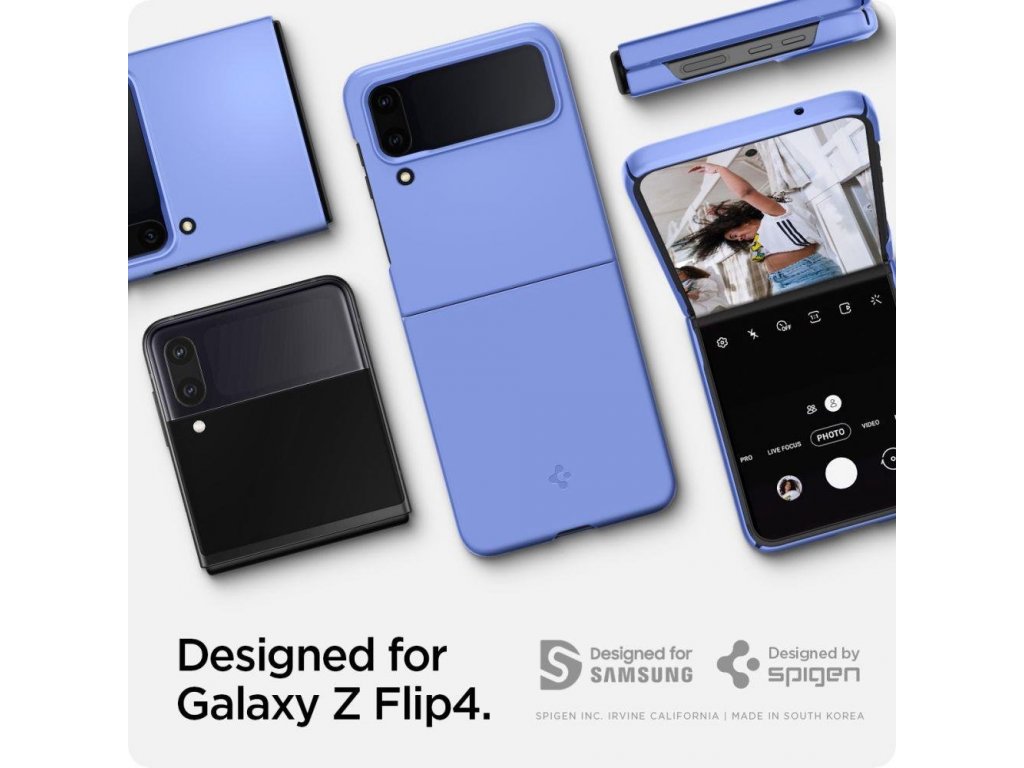 Zadní kryt AIRSKIN pro GALAXY Z FLIP 4 CHRPOVĚ modrý