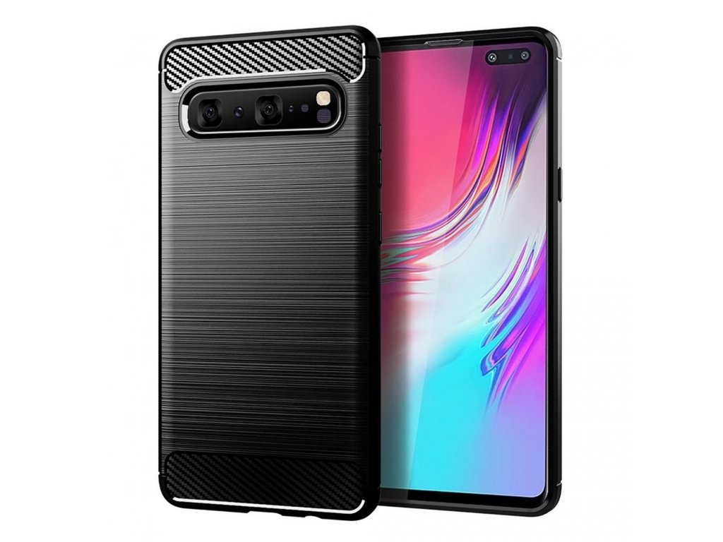 Zadní kryt CARBON do Samsung Galaxy S10 černý