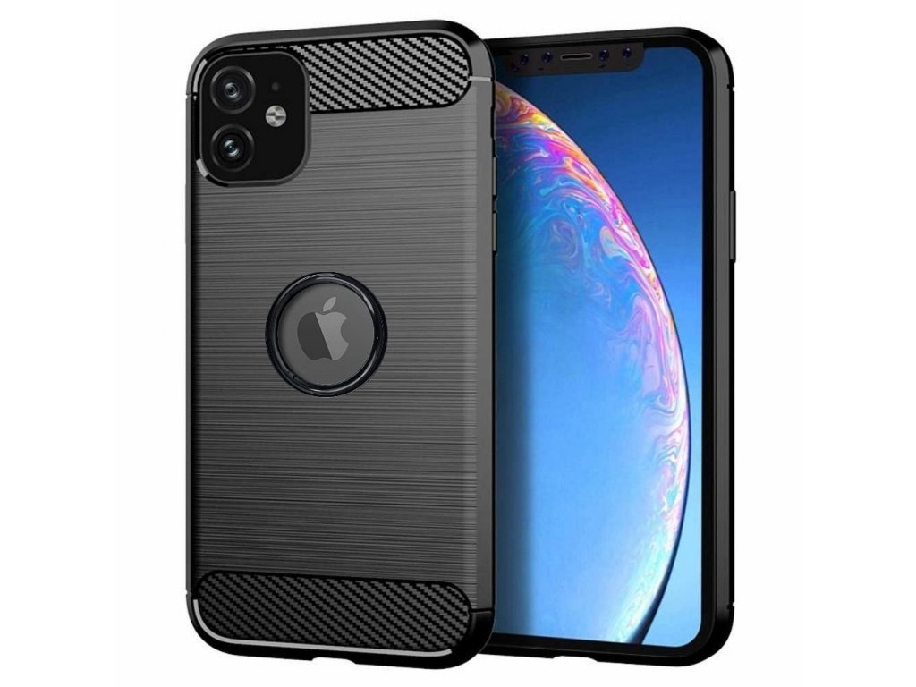 Zadní kryt CARBON pro IPHONE 11 2019 ( 6,1" ) černé