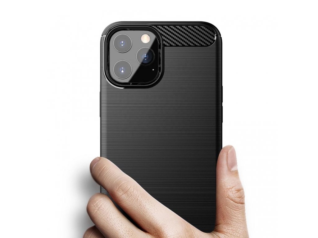 Zadní kryt CARBON pro IPHONE 11 PRO 2019 ( 5,8" ) černé