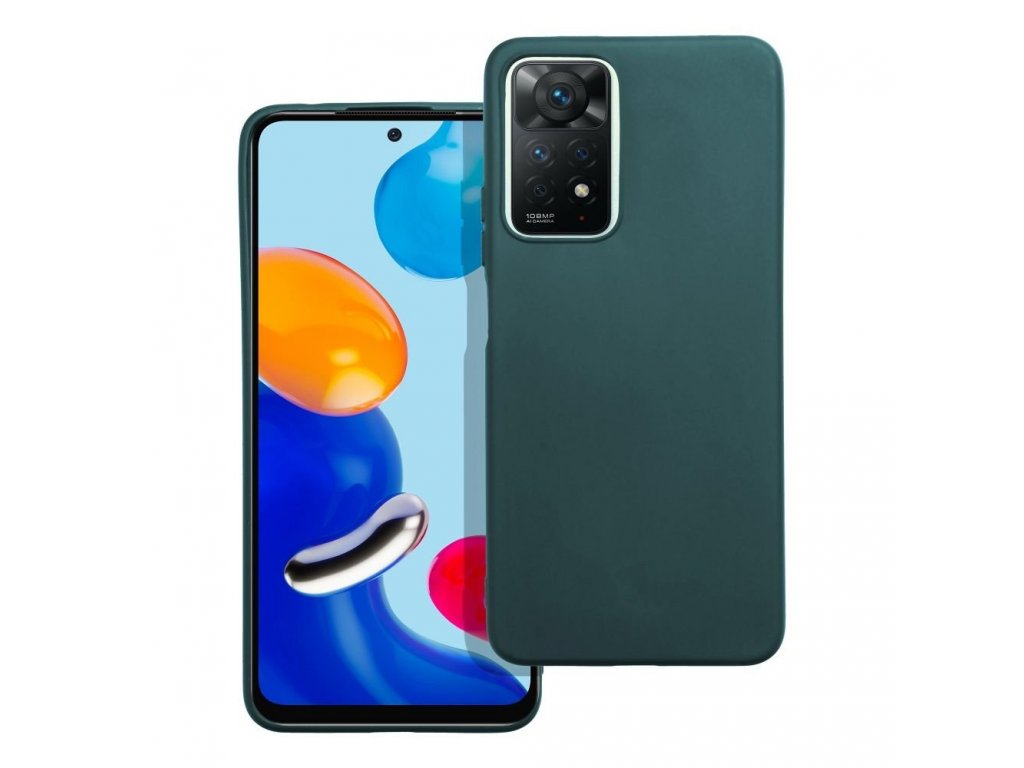 Zadní kryt MATT pro XIAOMI Redmi NOTE 11 Pro 5G tmavě zelené