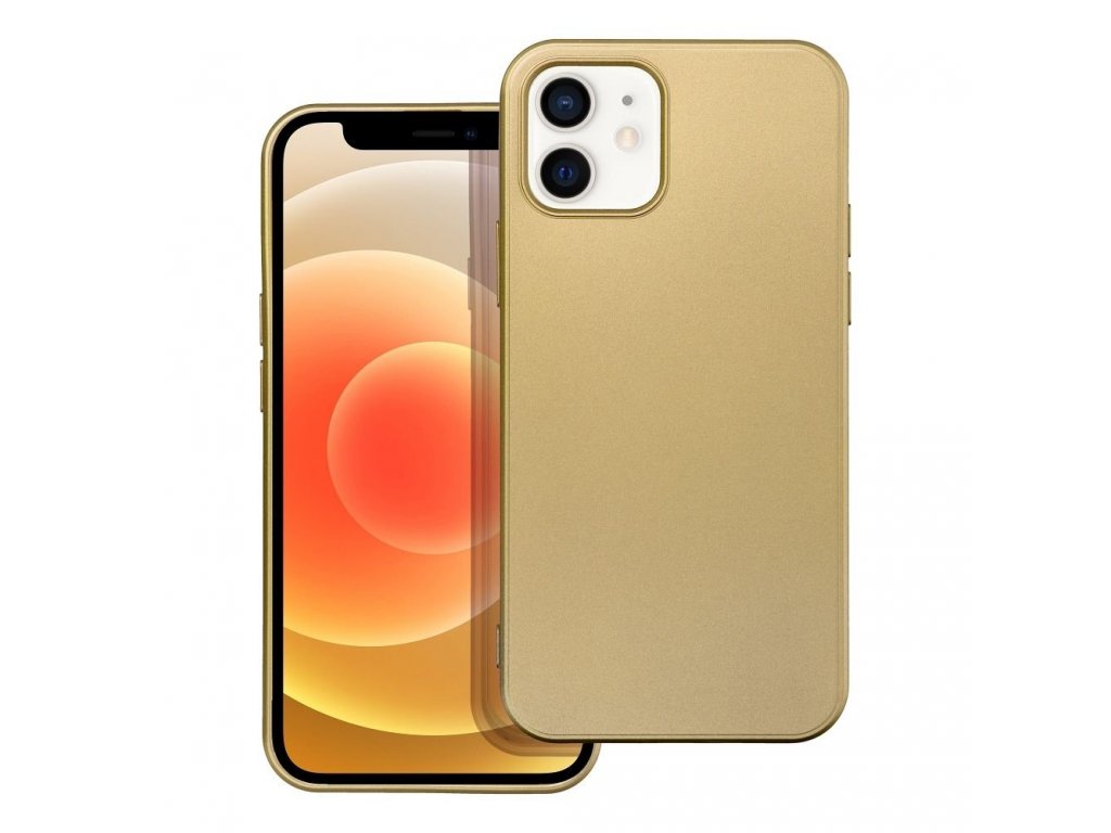 Zadní kryt METALLIC pro iPhone 12 / 12 PRO zlatý