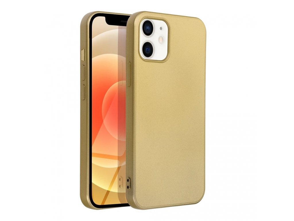 Zadní kryt METALLIC pro iPhone 12 / 12 PRO zlatý