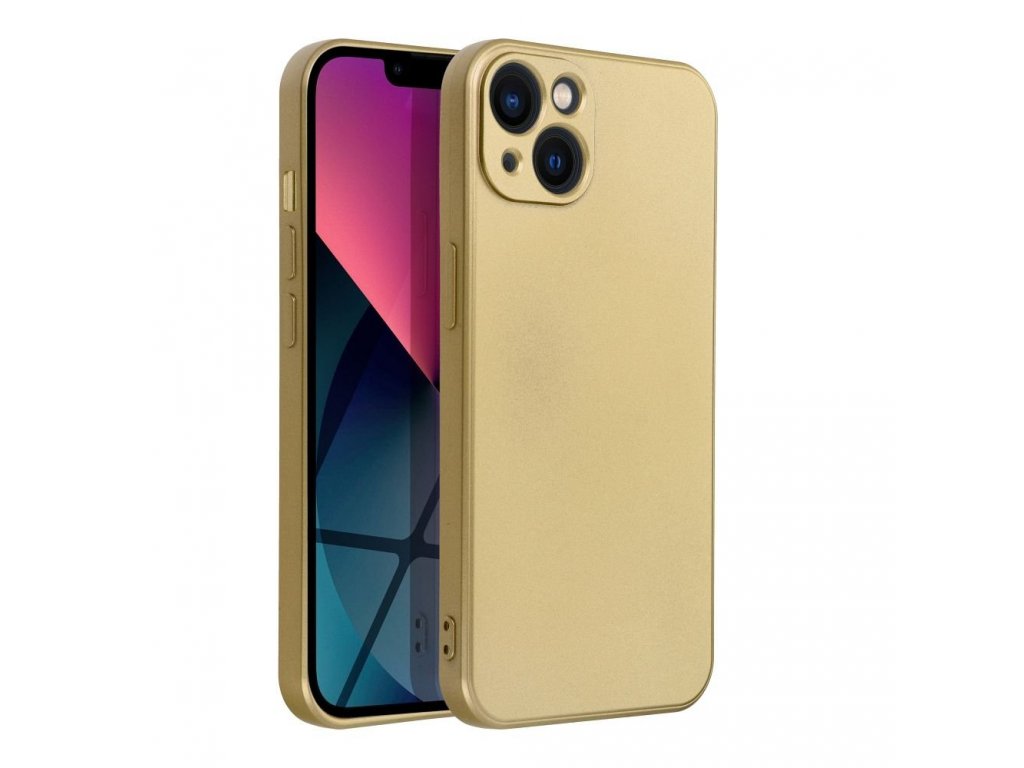 Zadní kryt METALLIC pro iPhone 13 zlatý