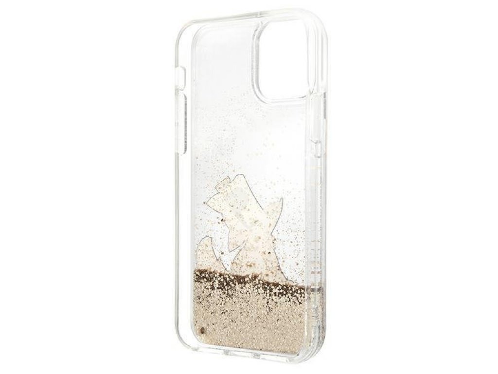 Zadní kryt pro iPhone 11 6,1" zlatý Liquid Glitter Choupette Fun