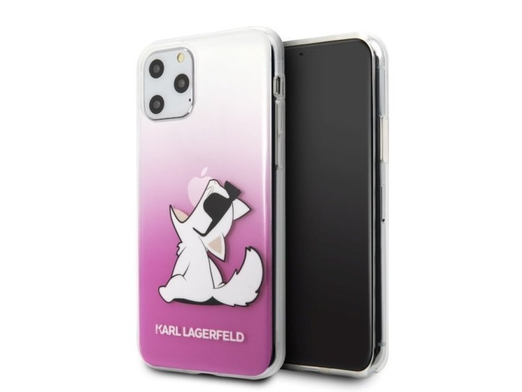 Zadní kryt pro iPhone 11 Pro růžové Choupette Fun KLHCN58CFNRCPI