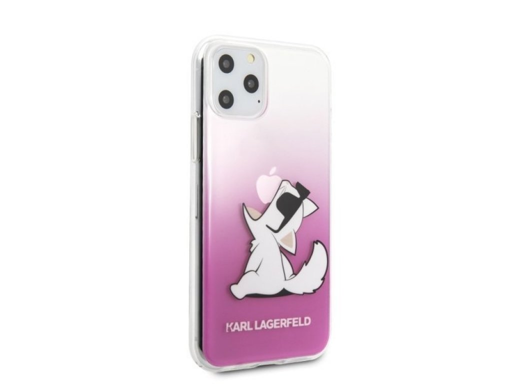 Zadní kryt pro iPhone 11 Pro růžové Choupette Fun KLHCN58CFNRCPI