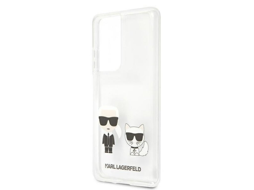 Zadní kryt pro Samsung Galaxy S21 Ultra G998 Transparent Karl & Choupette KLHCS21LCKTR