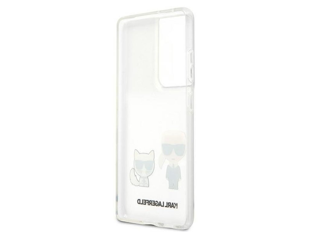 Zadní kryt pro Samsung Galaxy S21 Ultra G998 Transparent Karl & Choupette KLHCS21LCKTR