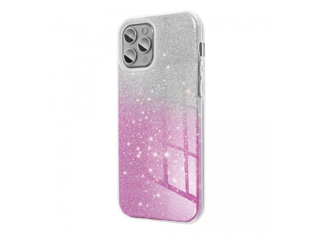 Zadní kryt SHINING pro SAMSUNG Galaxy A52 5G / A52 LTE ( 4G ) transparentní/růžový