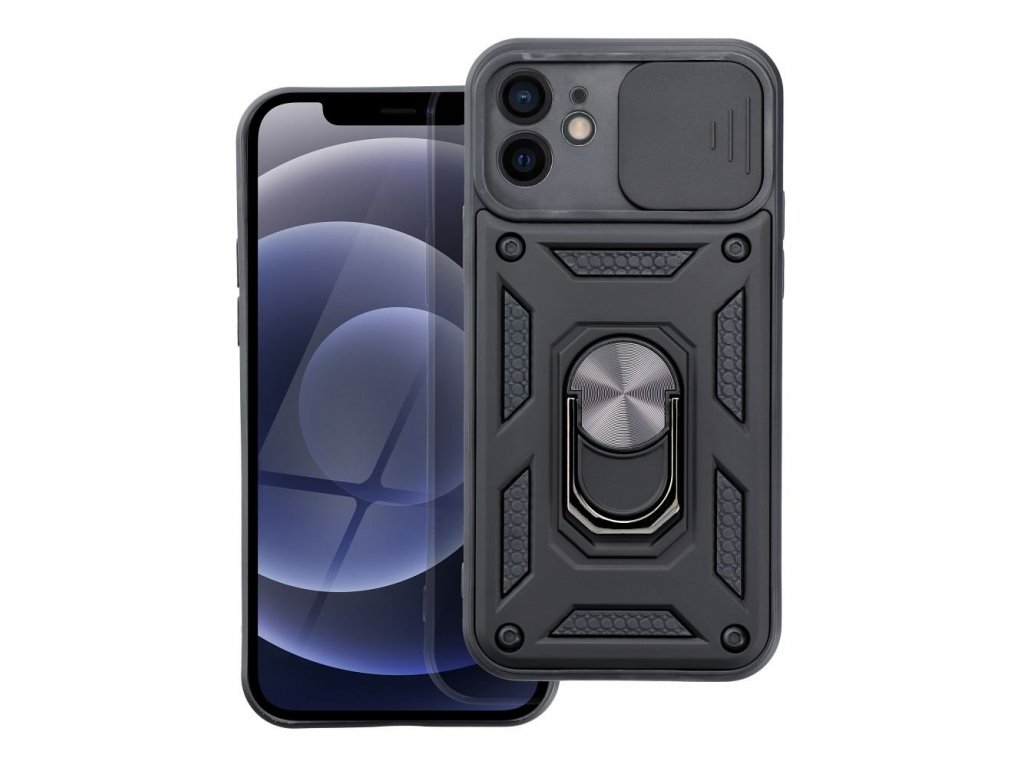 Zadní kryt SLIDE ARMOR pro IPHONE 12 černý