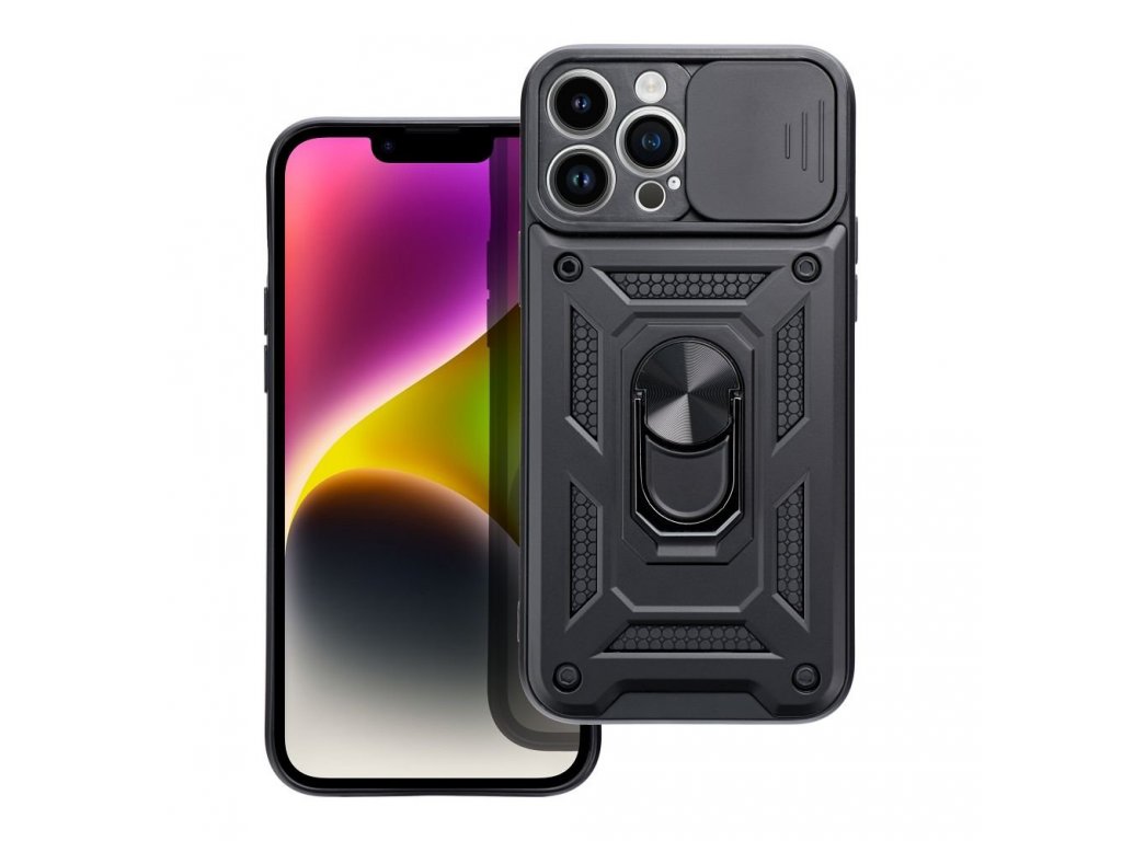 Zadní kryt SLIDE ARMOR pro IPHONE 12 Pro Max černý