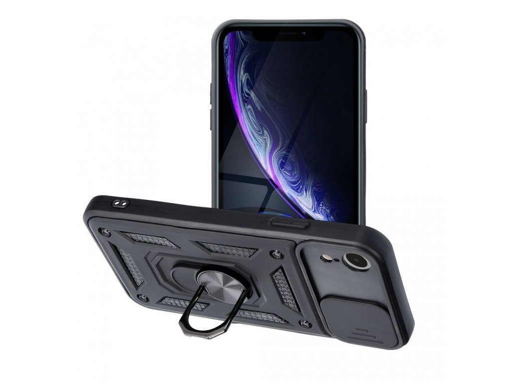 Zadní kryt SLIDE ARMOR pro IPHONE XR černý