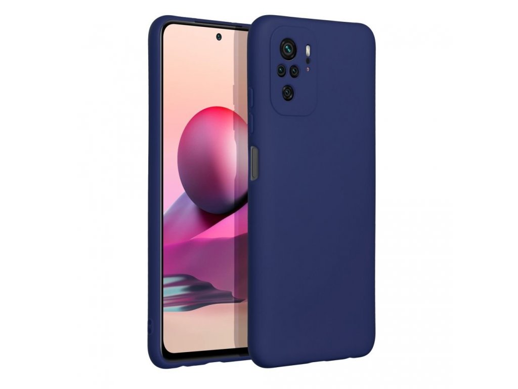 Zadní kryt SOFT pro XIAOMI Redmi NOTE 10 / 10S tmavě modrý