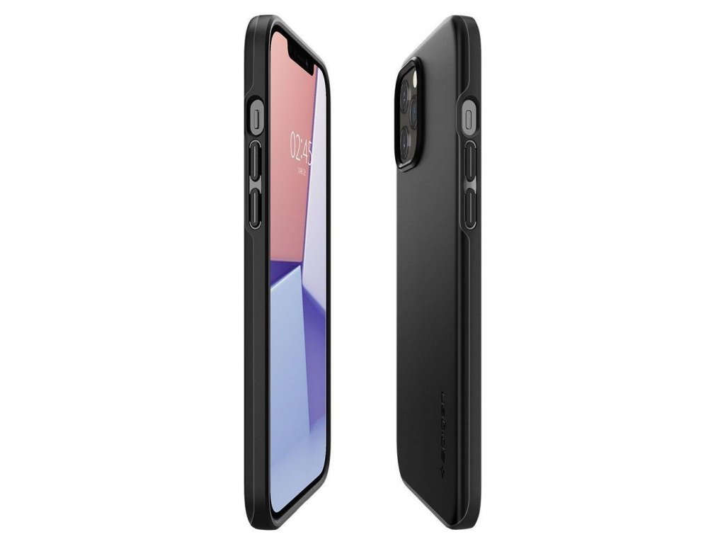 Zadní kryt Thin Fit pro iPhone 12 Pro / iPhone 12 černý