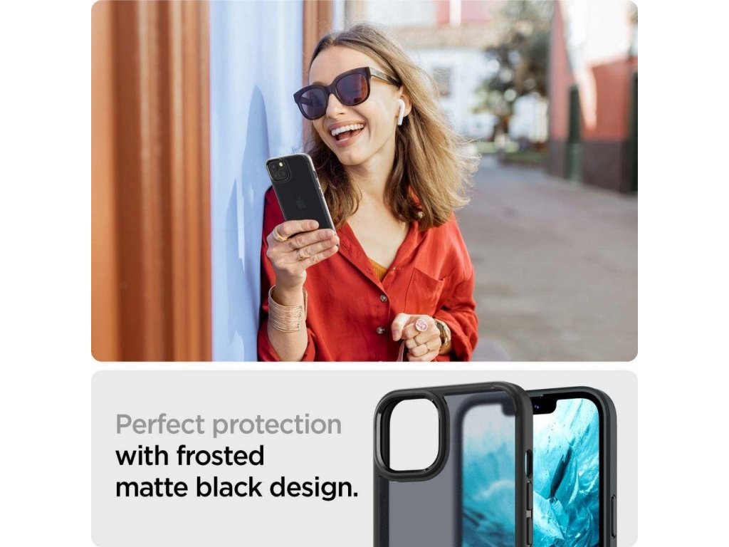 Zadní kryt ULTRA HYBRID pro iPhone 13 MATTE FROST BLACK