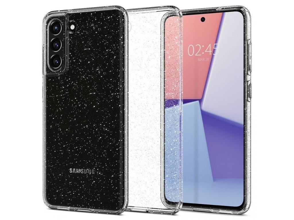 Zadní kryt z tekutých krystalů pro Samsung Galaxy S21 FE glitter crystal