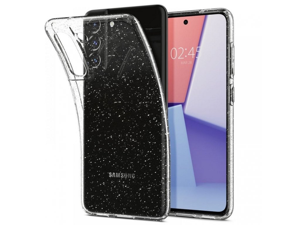 Zadní kryt z tekutých krystalů pro Samsung Galaxy S21 FE glitter crystal