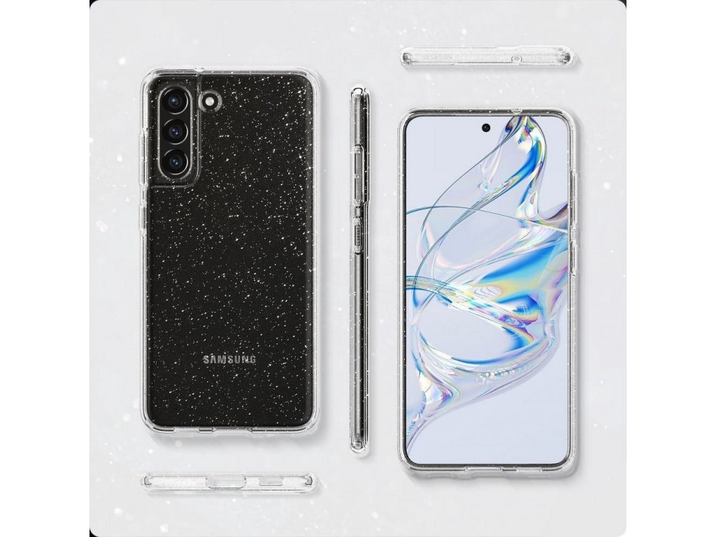 Zadní kryt z tekutých krystalů pro Samsung Galaxy S21 FE glitter crystal