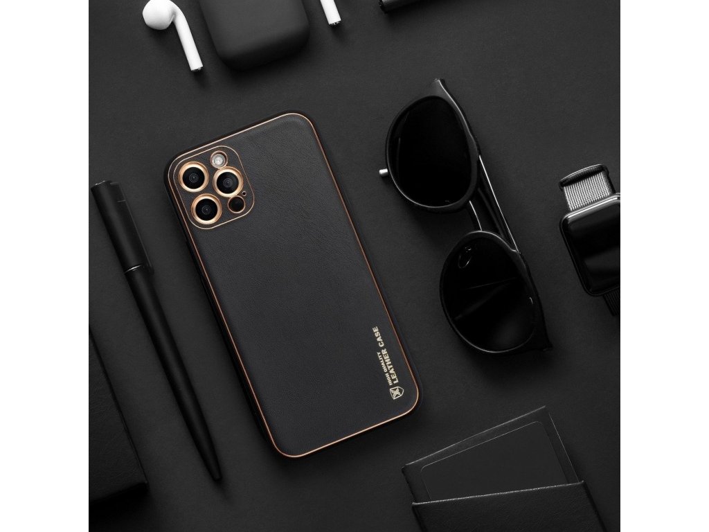 Zadní pouzdro Forcell LEATHER pro SAMSUNG Galaxy A03S černé