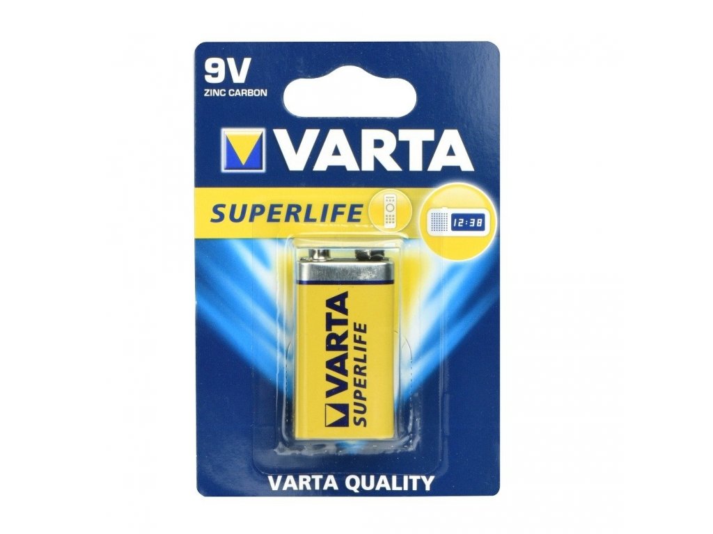 Zinková baterie VARTA 9V 1 ks Superlife