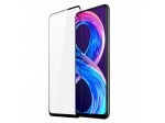 9H odolné tvrzené sklo přes celou obrazovku s rámečkem Realme 8 Pro / Realme 8 Černý rámeček