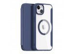 Magnetické flipové pouzdro Dux Ducis Skin X Pro MagSafe pro iPhone 15 - modré