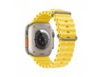 Řemínek FORCELL F-DESIGN FA12 pro Apple Watch 42/44/45/49mm - žlutý