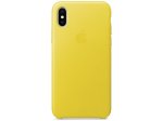 Kožený zadní kryt pro iPhone X Spring Yellow MRGJ2ZM/A