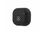 Mercedes Kožené Pouzdro pro AirPods 3 Black