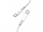 Napájecí kabel USB typ C na USB typ C PD60W 3A Ferry X70 bílý