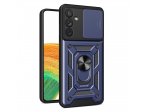 Pancéřové pouzdro s krytem fotoaparátu Hybrid Armor Camshield pro Samsung Galaxy A14 - modré