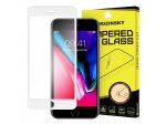 Super odolné tvrzené sklo Full Glue na celý displej s rámem Case Friendly iPhone 8 / 7 bílé