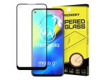 Super odolné tvrzené sklo Full Glue na celý displej s rámem Case Friendly Motorola Moto G8 Power černé